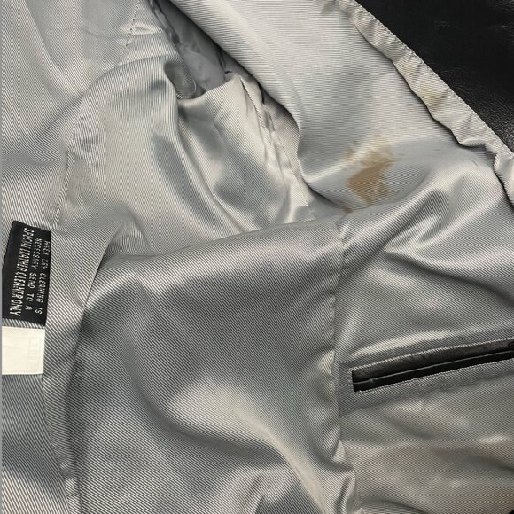 Vintage 1990s Wilson's Pelle Studio Women's L Lined Leather Jacket - Picture 2 of 7